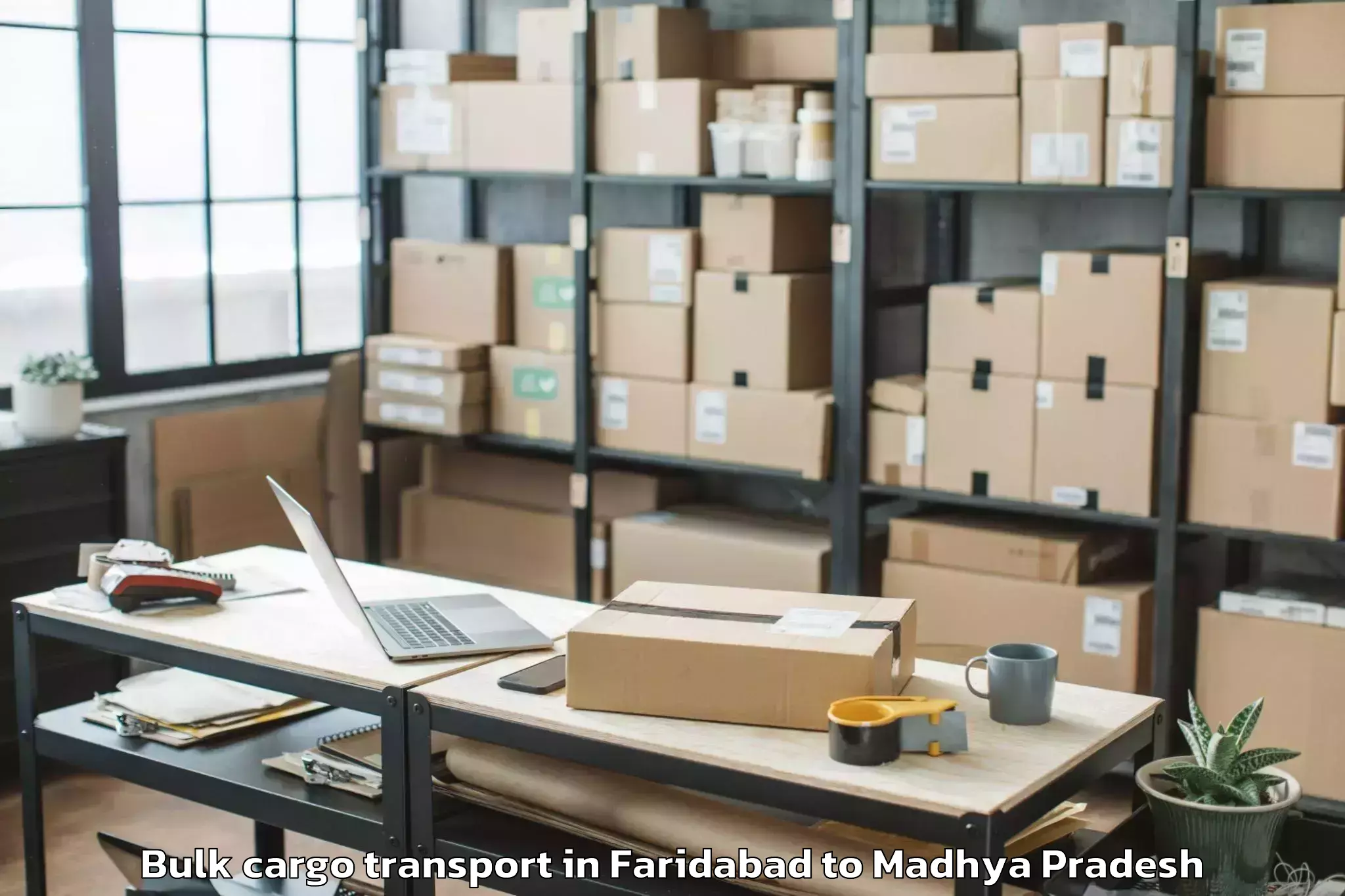 Easy Faridabad to Malhargarh Bulk Cargo Transport Booking